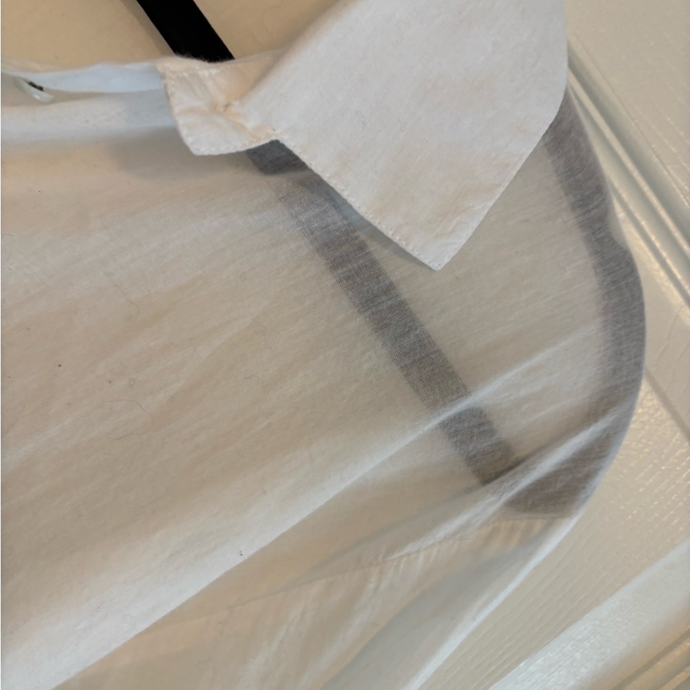 Krista Larson White Button Down Shirt for Women - Picture 5 of 7